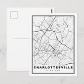 Charlottesville Kaart (Voorkant / Achterkant)