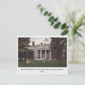 Charlottesville VA, carte postale de la maison de  (Debout devant)