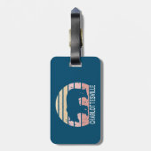 Charlottesville Virginia Retro-Beer Bagagelabel (Achterkant verticaal)