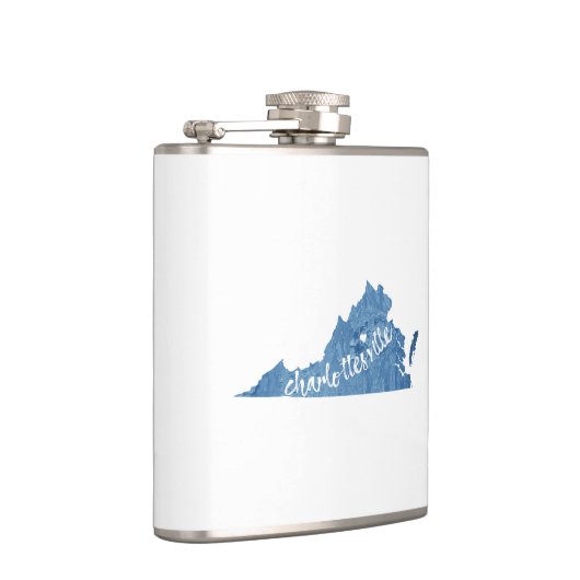 Charlottesville Virginia Wood Plaque Heupfles (Rechts)