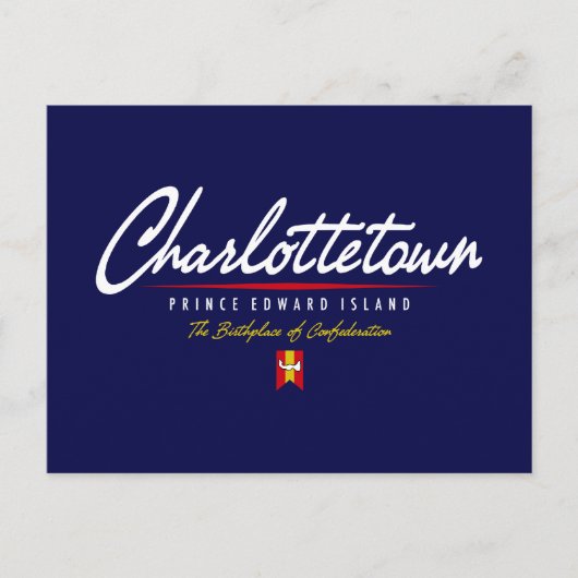 Charlottetown-script Briefkaart (Voorkant)