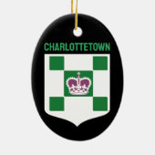 Charlottetown-wapen - PEI Keramisch Ornament (Achterkant)