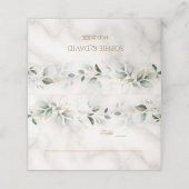 Charm Airy Greenery Marble Table Number (Buitenkant ongevouwen)