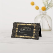 Charm Art Deco Great Gatsby Wedding Table Number (Voorkant)