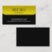 Charm Black Yellow Pattern Standard Visitekaartje (Voorkant / Achterkant)