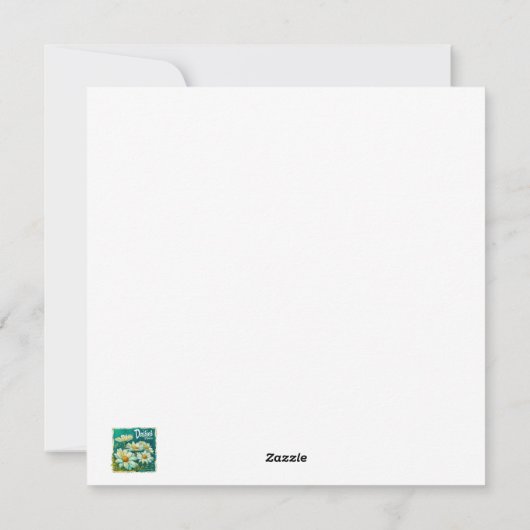  Charm Blooms: Monogrammed Note Kaarten (Achterkant)