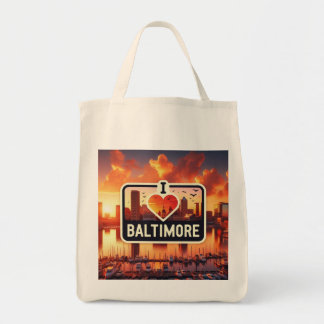Charm City Glow Boodschaptas Tote Bag