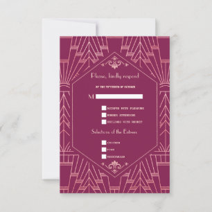 Charm Cooper Rose Great Gatsby 1920 Mariage RSVP