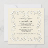 Charm en Grace Christening Uitnodiging (Voorkant)