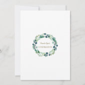 Charm Eucalyptus Foliage Cross Boy Bevestiging Kaart (Achterkant)