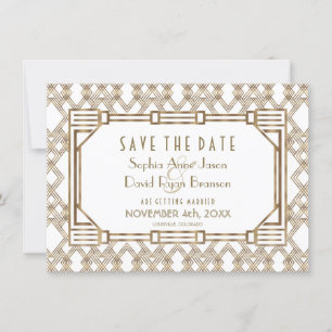 Charm Goud Zwart Great Gatsby Jaren 20 Save The Da Date