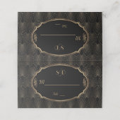 Charm Great Gatsby 1920s Art Deco Wedding (Buitenkant ongevouwen)