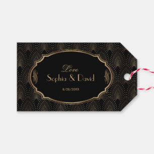 Charm Great Gatsby 1920s Art Deco Wedding Cadeaulabel
