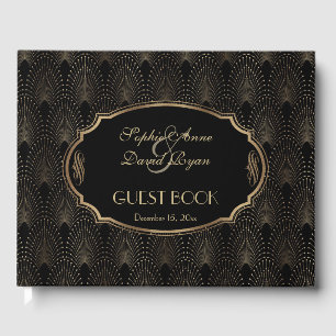 Charm Great Gatsby 20s Art Deco Wedding Gastenboek