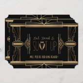 Charm Great Gatsby WILT JE MIJN RINGDRAGER ZIJN Kaart (Voorkant / Achterkant)