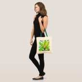 Charm Green Cymbidium Orchid Tote Bag (Voorkant (model))