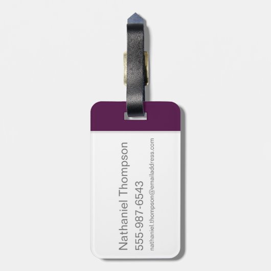 Charm Guidebook Bagagelabel (Achterkant verticaal)