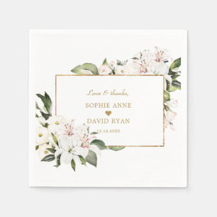 Charm Imperial Lilies Gold 1-jarige baptisme Servet