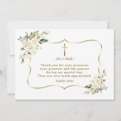 Charm Invitation De Bautizo Con Flores Baptême (Dos)