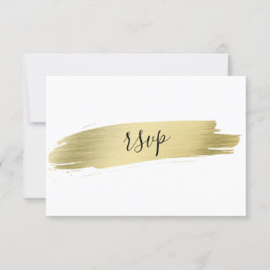 Charm Kalligrafie Gold Stroke Wedding RSVP