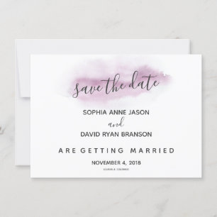 Charm kalligrafie roze aquarel de datum opslaan save the date