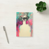 CHARM/Lady met maskerroze Blauwgroen groen Post-it® Notes (Kantoor)