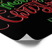 Charm Merry Christmas Light Bulbs Dog Monogram Tod Poster (Hoek)