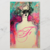 CHARM MONOGRAM BEAUTY MODE STATIONERY BRIEFPAPIER (Voorkant)