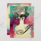 CHARM MONOGRAM BRIEFKAART (Voorkant / Achterkant)