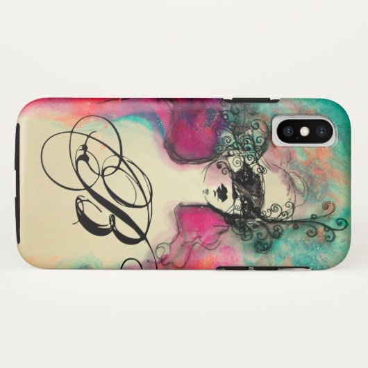 CHARM MONOGRAM Case-Mate iPhone CASE (Achterkant (horizontaal))