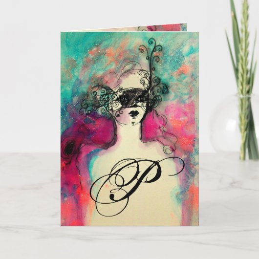 CHARM MONOGRAM / Happy Birthday Kaart (Voorkant)