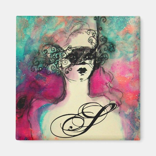 CHARM MONOGRAM MAGNEET (Voorkant)