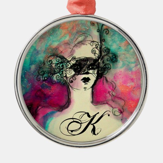 CHARM MONOGRAM METALEN ORNAMENT (Voorkant)