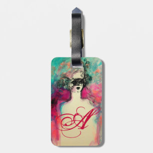 CHARM MONOGRAM / mysterieuze schoonheid met masker Bagagelabel
