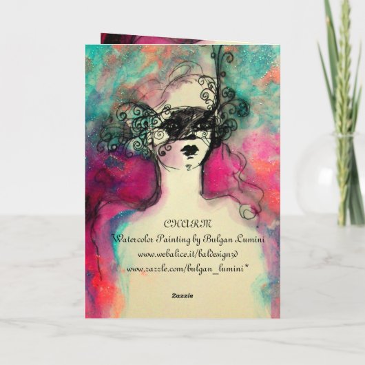 CHARM MONOGRAM NOTITIEKAARTJE (Achterkant)