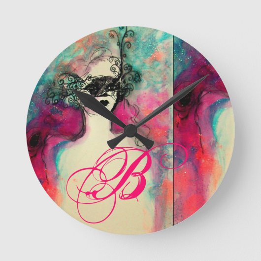 CHARM MONOGRAM RONDE KLOK (Voorkant)