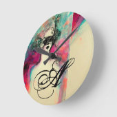 CHARM MONOGRAM RONDE KLOK (Hoek)