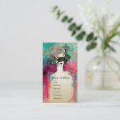 CHARM MONOGRAM, White Pearl Paper Visitekaartje (Staand voorkant)