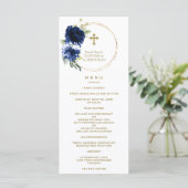 Charm Navy Blue Floral 1 september 2010 Menu (Staand voorkant)