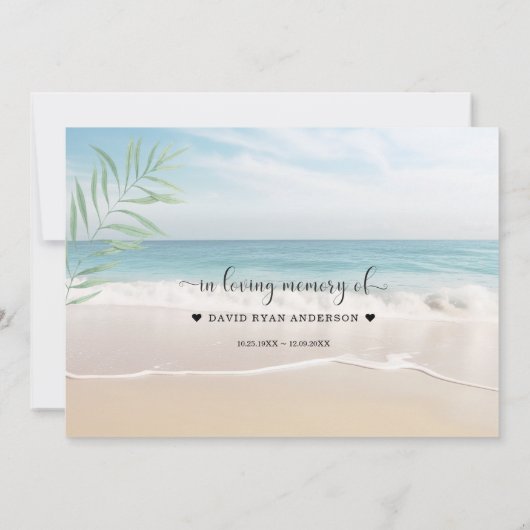 Charm Ocean Beach Uitzicht Deel een Geheugenaanwez Aankondiging (Achterkant)