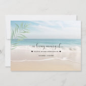 Charm Ocean Beach View Herinnering Aanwezigheid Aankondiging (Achterkant)