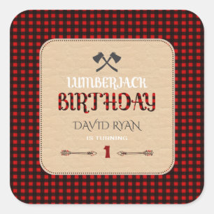 Charm Red Buffalo Pond elke dag Vierkante Sticker