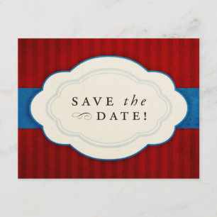 Charm Red, White en Blue Save the Dates Date