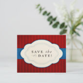 Charm Red, White en Blue Save the Dates Date (Staand voorkant)