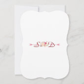 Charm Roze Blush Bloemige Geweien WE ZEGGEN HET NO Kaart (Achterkant)