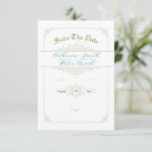 Charm Save the Date Kaart (Staand voorkant)