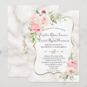 Charm Spring Garden Flowers Bloom Wedding Kaart (Voorkant / Achterkant)