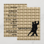 Charm Tango Latin Dance Invitation (Devant / Derrière)