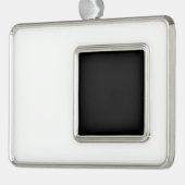 Charm toevoegen aan uw kerstboom verzilverd kader ornament (Links)