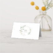 Charm Waterverf Airy Greenery Table Number (Achterkant)